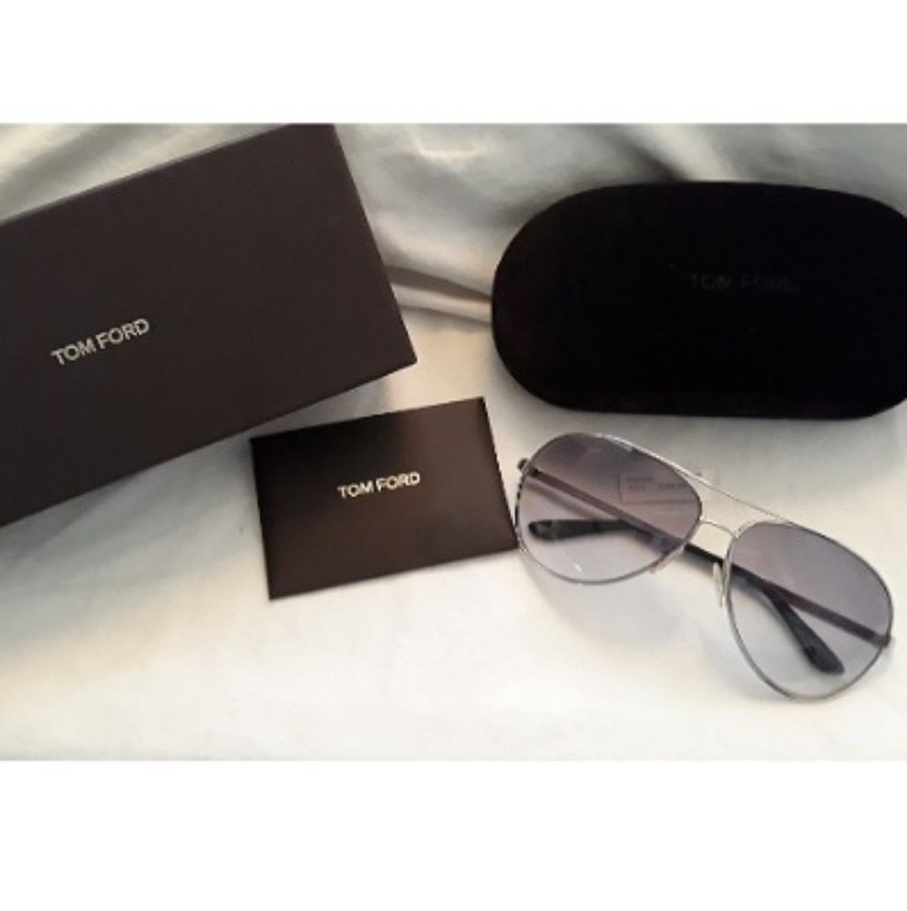 Tom Ford Charles Aviator Sunglasses - Silver